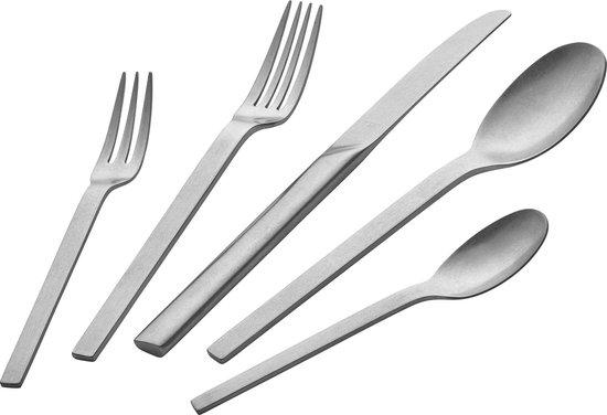 Solidchoice - Vintage-Besteckset, handgehämmert, 68-teilig, für 12 Personen