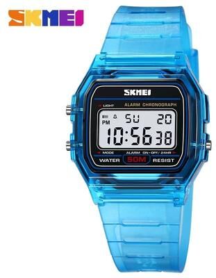 Uplift Essentials Retro Square Digital Sports Watch blue