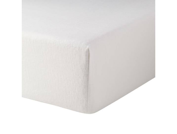 Protège-matelas en jersey imperméable blanc 180 x 200 cm