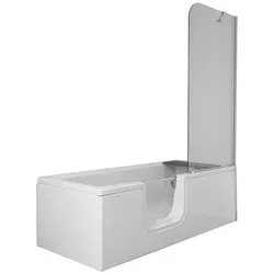 VitrA Conforma Badewanne 57940001000 170 x 75 cm, rechteckig mit Einstieg links, weiß