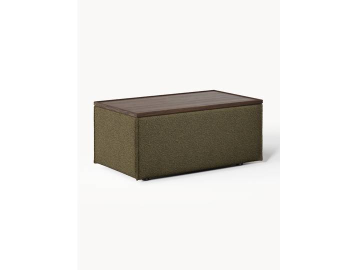 Pouf en bouclette avec rangement Lennon