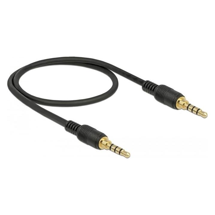 Delock Klinkenkabel 4 Pin Stecker > Stecker (0.50 m) (85592)