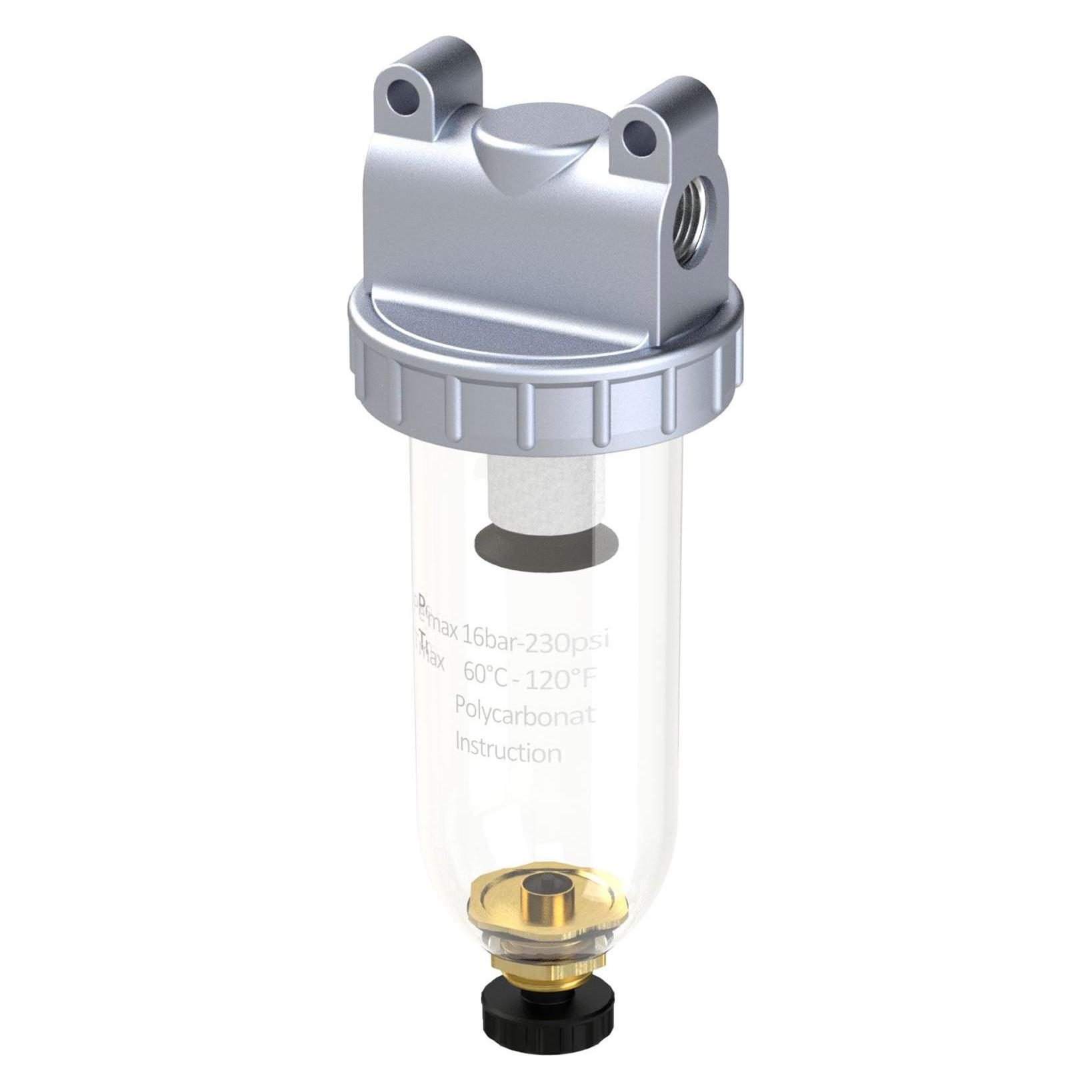 Riegler Filter Standard mit Polycarbonatbehälter 40 µm BG4 G1.1/4 (650 F/K-HA)