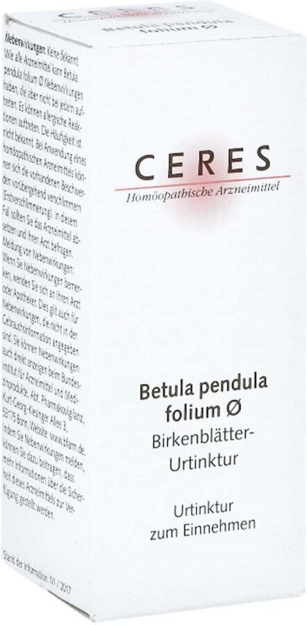 Ceres Betula pendula folium Urtinktur