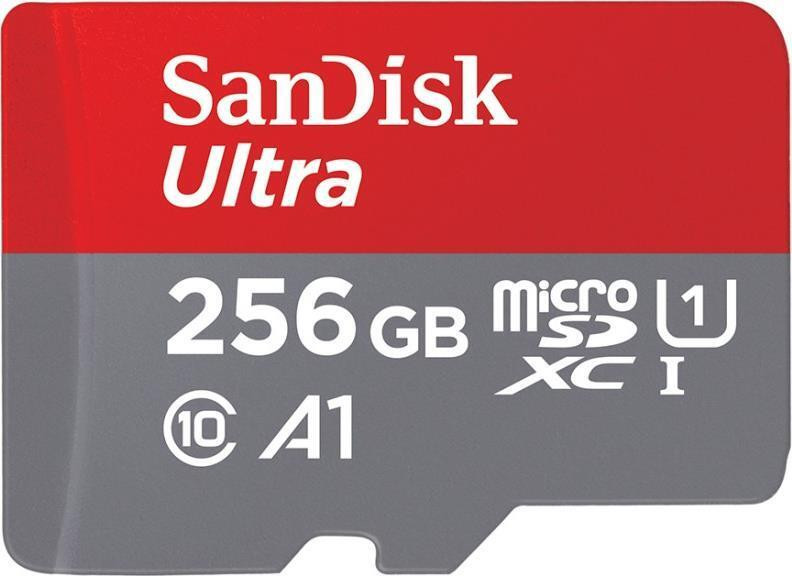 SanDisk microSDHC Ultra 256GB microSDkaart met adapter voor tablets