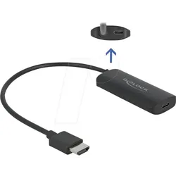 DELOCK 64212 - Adapter HDMI-A Stecker > USB-C Buchse, 8K 30 Hz