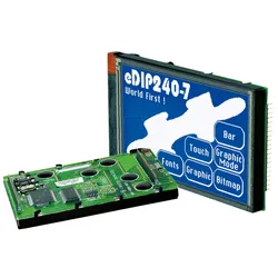 LCD EDIP240B7TP - Intelligentes LCD-Touch-Display, 240 x 128 Pixel