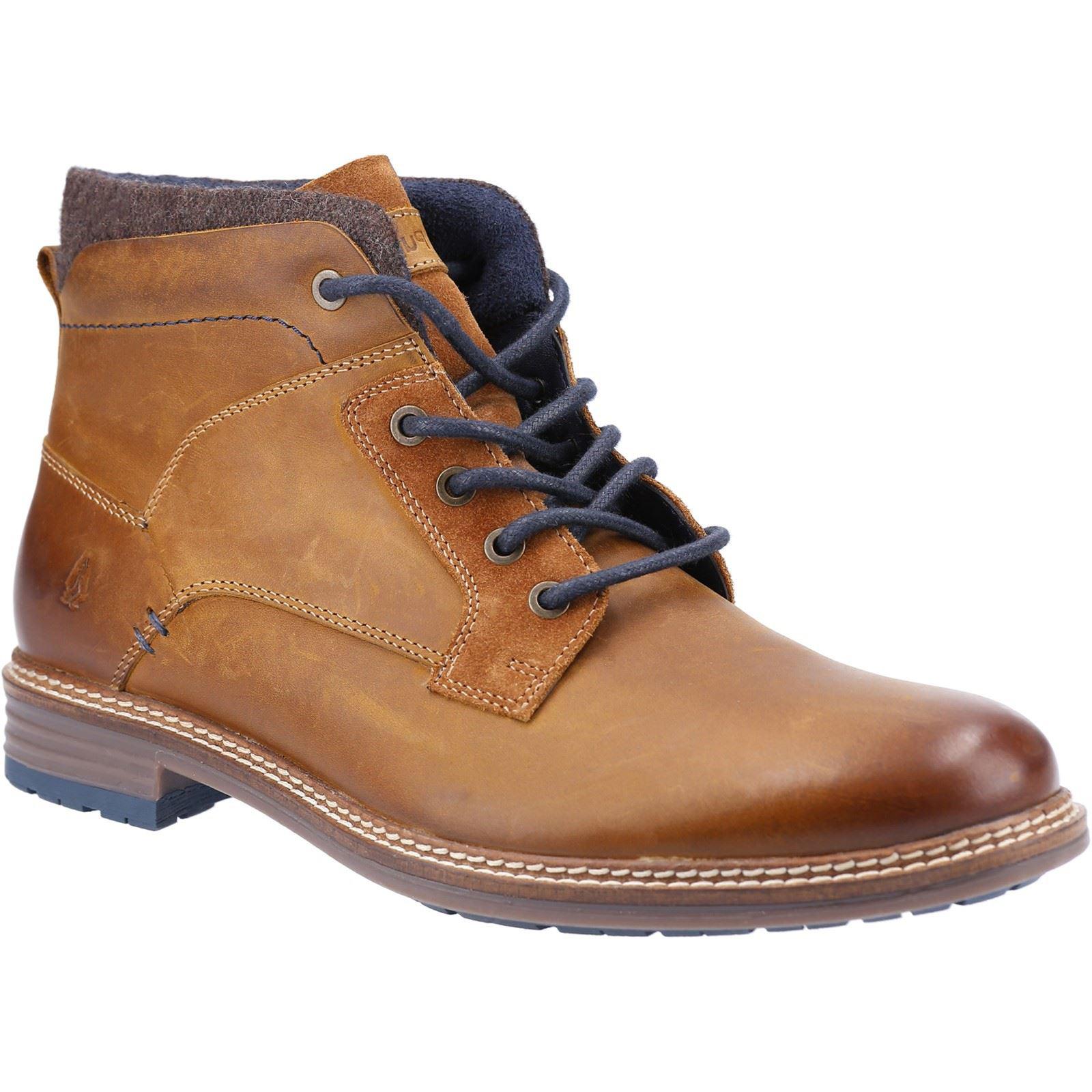 Hush Puppies Joel Leren Herenlaarzen Camel