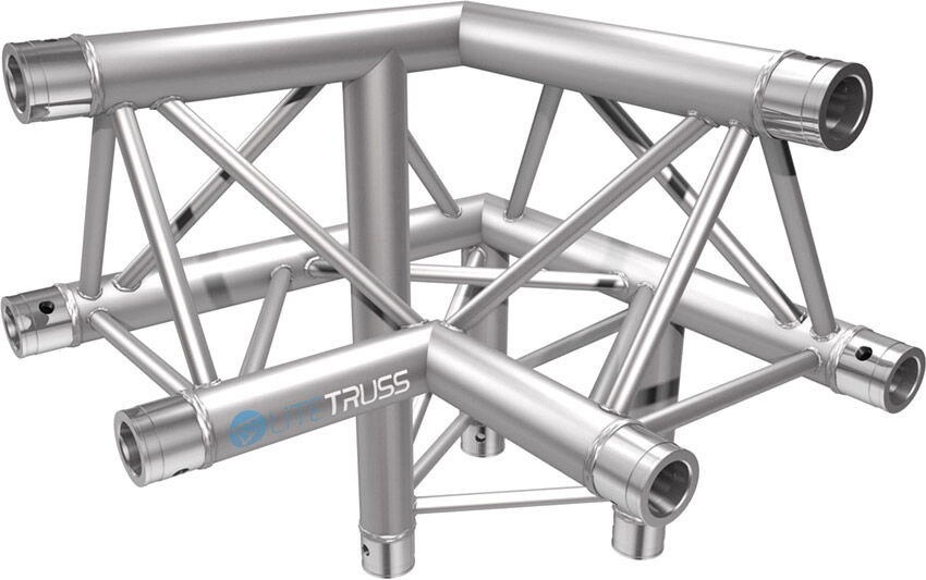 Litetruss H33d-C010 3-Weg Winkel 90° Spitze Oben Rechts