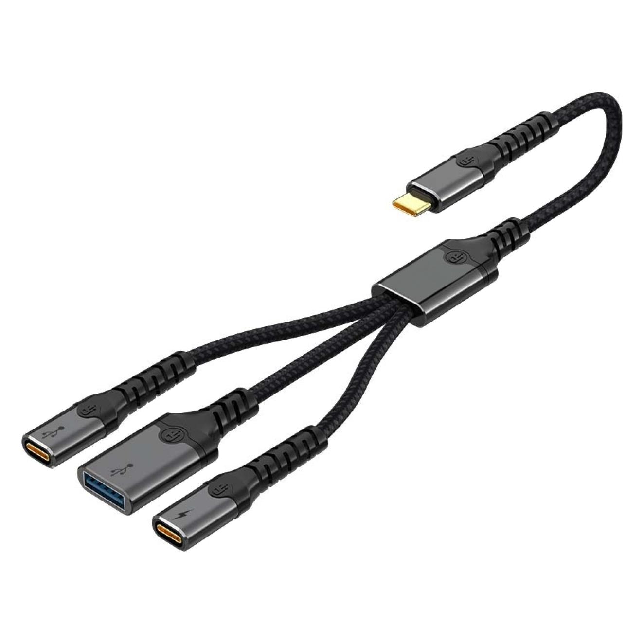 PowerGuard 3-in-1 USB-C Hub mit USB-A, USB-C, 60W PD Charging (USB-C, 3 Ports) (00036722)