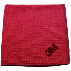 3M Scotch-Brite Hochleistungs-Mikrofasertuch 2011, Rot, 36 x 36 cm