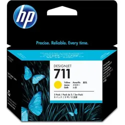 HP Tinte 711 CZ136A gelb 3er Pack