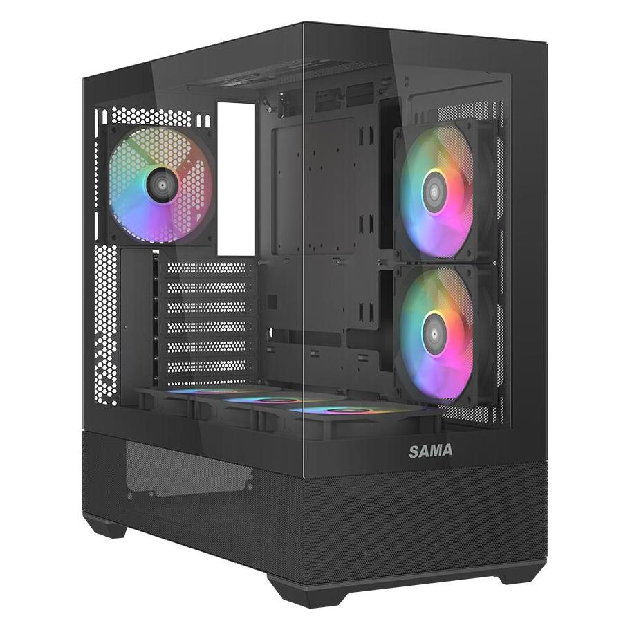 Sama Gears V40, Black ATX Mid-tower Case (ATX, ITX, mATX) (V40-BKADA6X1-GL)