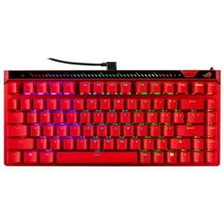 ASUS Klawiatura ROG Falchion Ace HFX V2 M705 USB-C/8000Hz/RED (US, Kabelgebunden), Tastatur, Rot