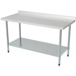 CombiSteel Gastro  Arbeitstisch 2000x700 mm – mit Grundboden, Aufkantung und 260 kg Traglast