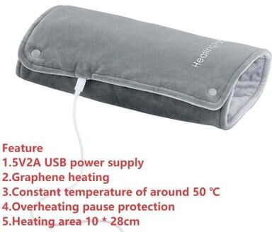 Uplift Picks USB Rechargeable Electric Heating Belt Abdominal Heating Pad With 3 Heat Levels button Fold