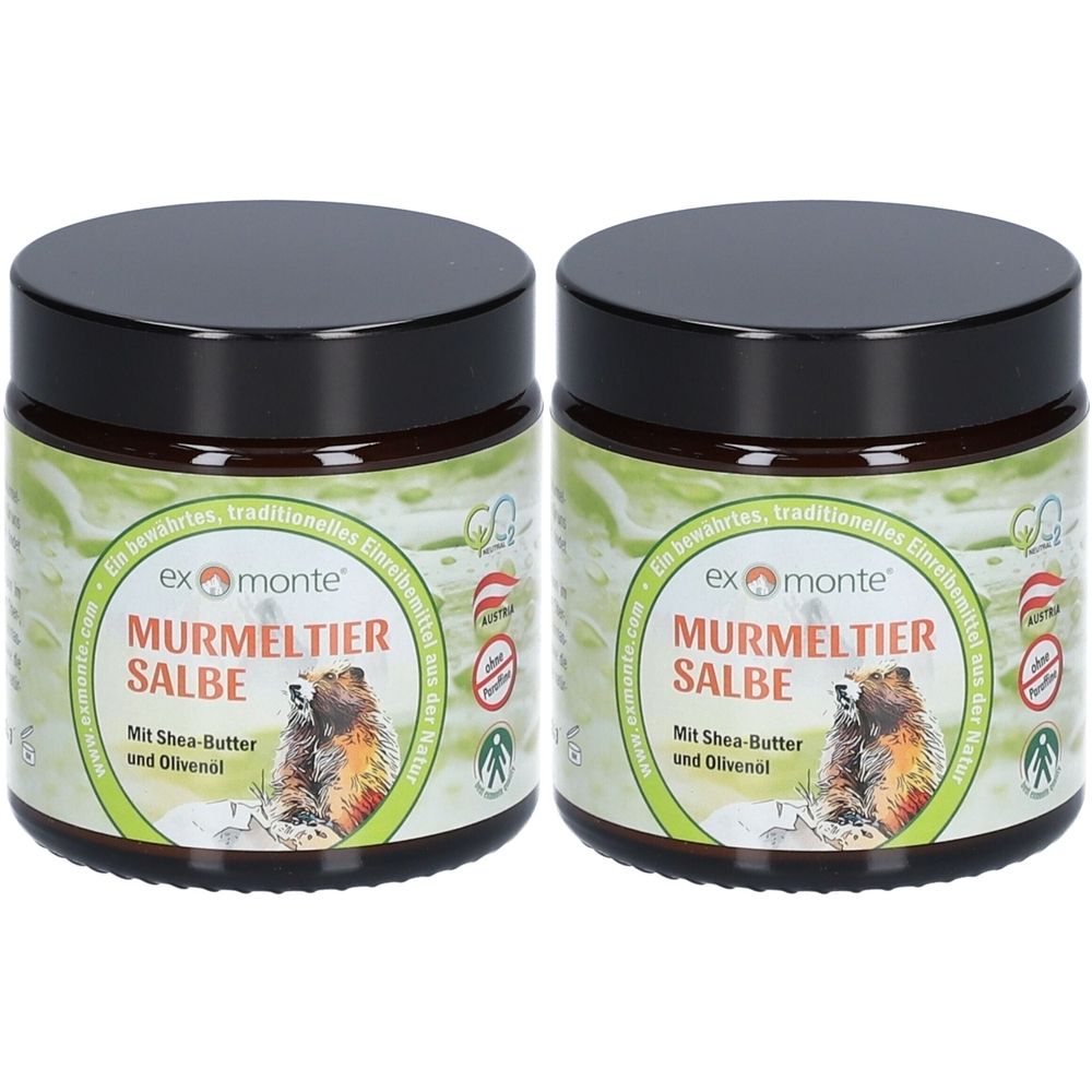 Murmeltier Salbe ohne Paraffine 2x 2x100 ml