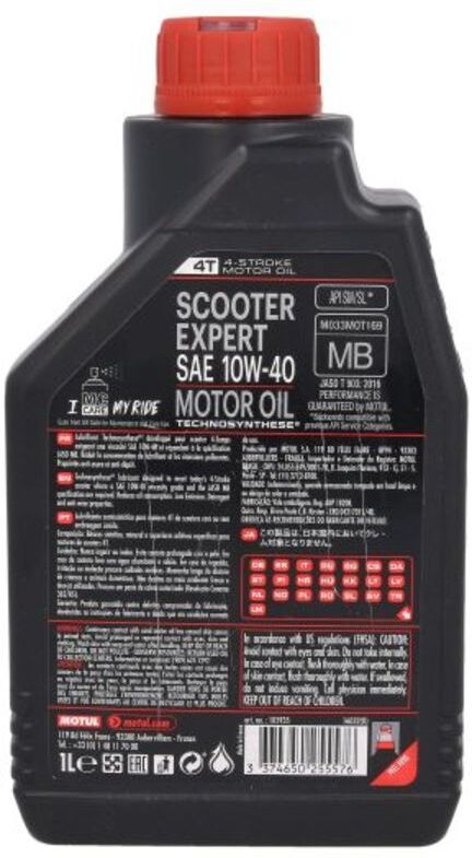 Motoröl MOTUL 105935 Scooter Expert MB 10W40 1L