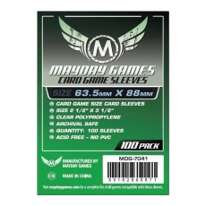 Mayday Games Card Game Sleeves (100 Stück) 63,5x88mm - 7041 - Kartenhüllen 293208