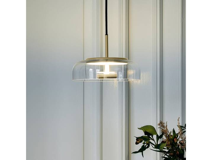 Blossi 1 Pendelleuchte Nordic Gold/Clear - Nuura Nuura Aps - Wohnzimmer - Design - Glas - Einflammig