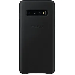 Samsung Leather Cover (Samsung Galaxy S10), Smartphone Hülle, Schwarz