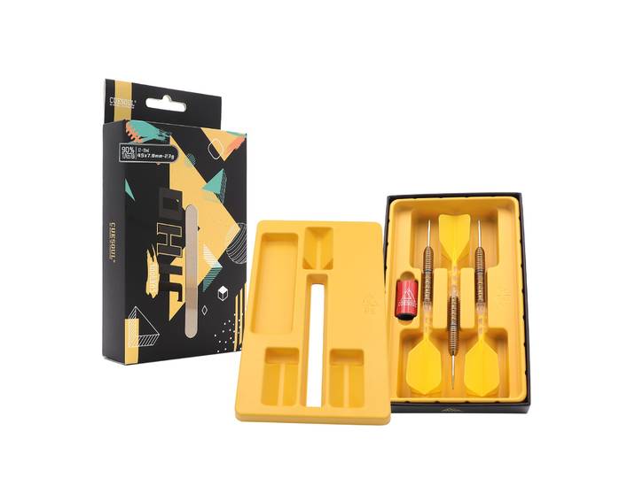 ESOUL JIHO-Jeu de fléchettes en tungstène avec vol ROST T19, pointe en acier 90%, 21g, 22g, 23g, 24g, toxique