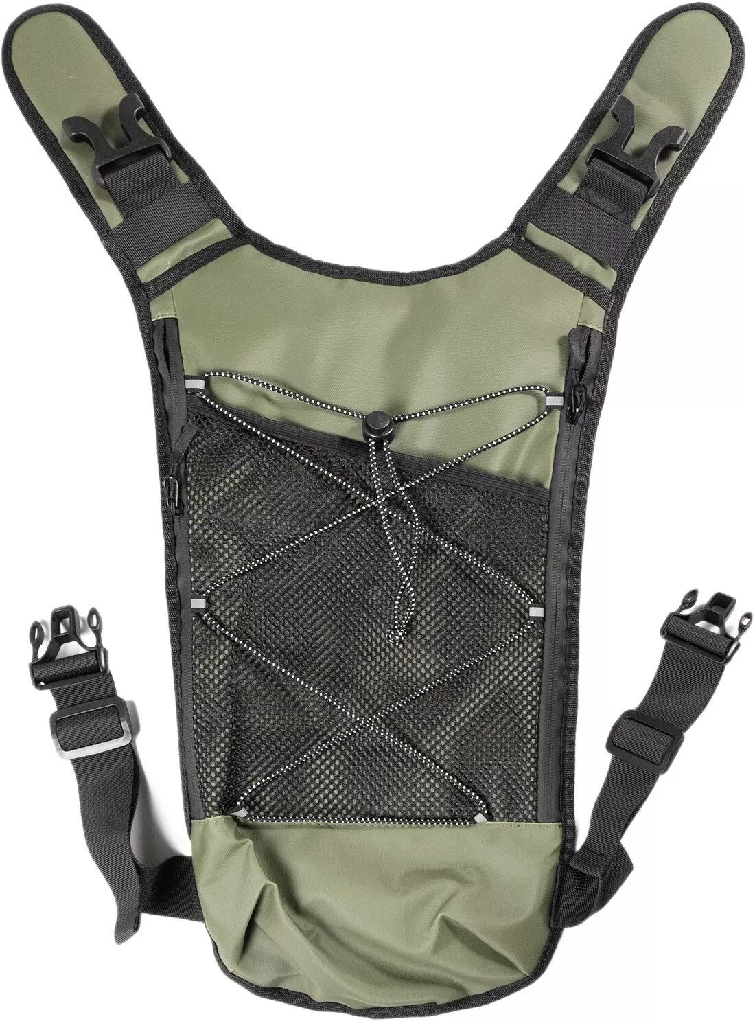 INF Outdoor Lauf- und Radweste - Sportrucksack mit mehreren Taschen Grün