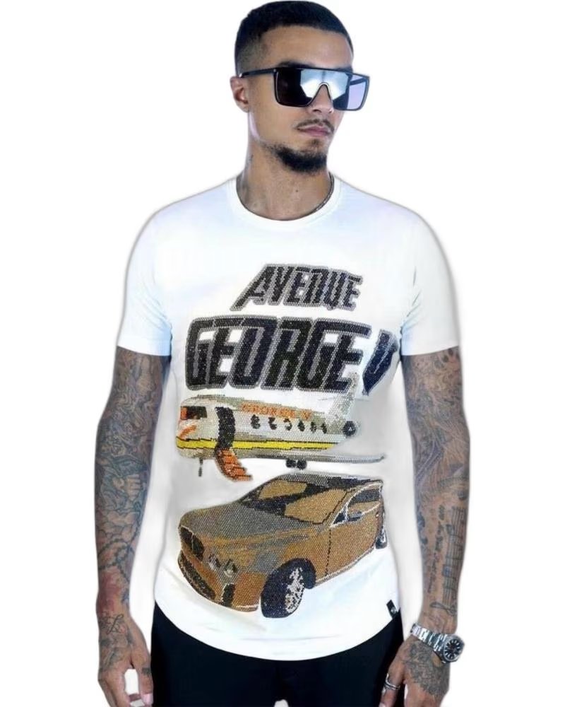 Camiseta George V Paris Avenue Blanca L Hombre