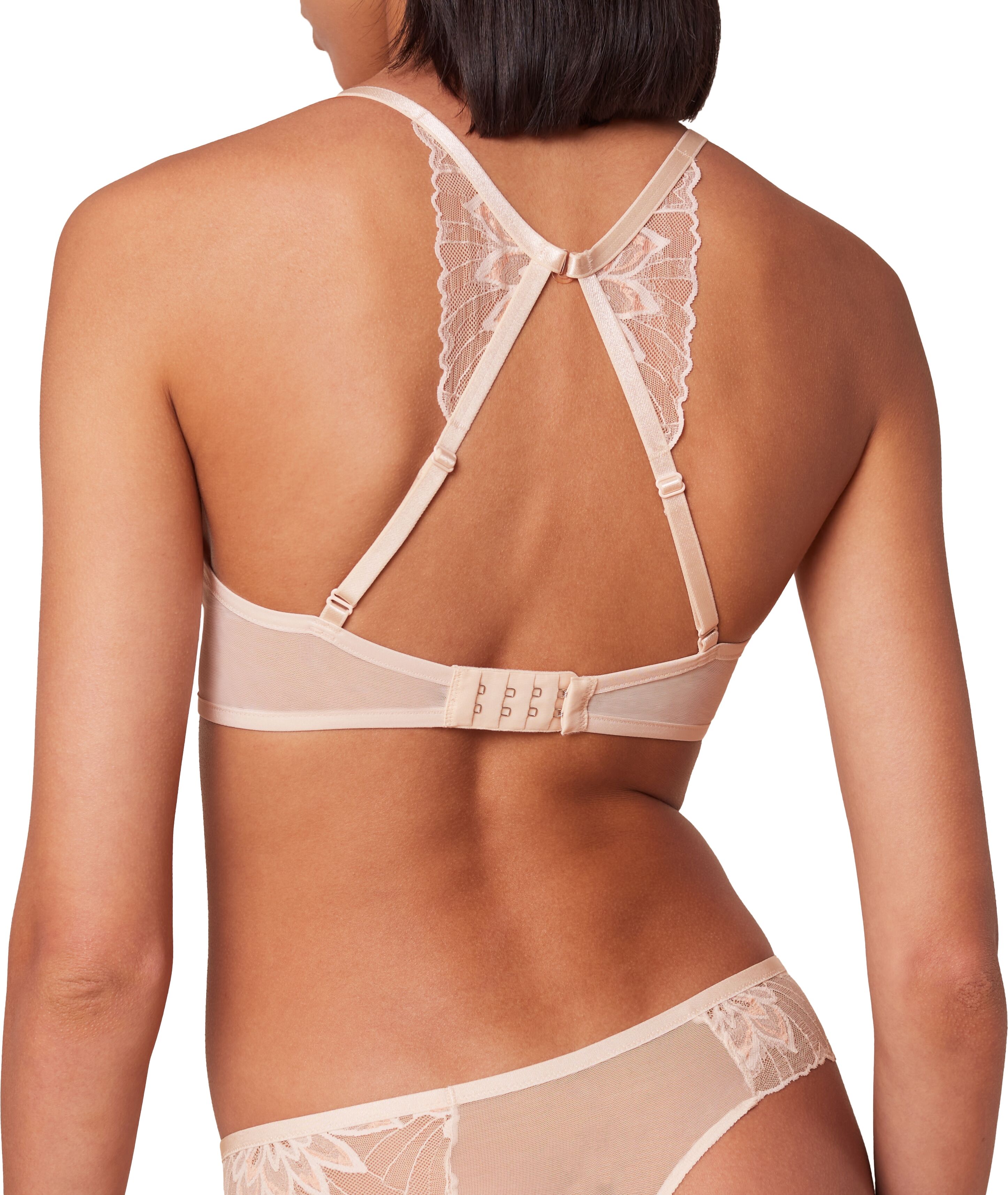 Triumph "Amourette Charm Delight" zweifarbige Spitze, gefüttert, Schmetterlings-Rücken aus Spitze