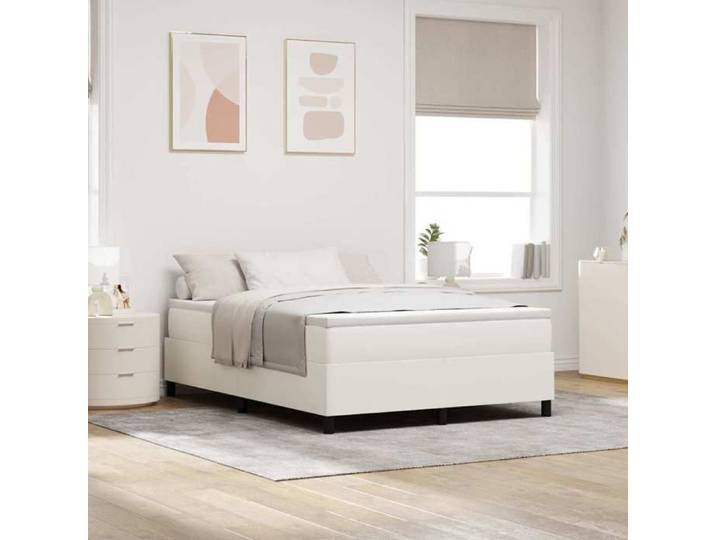 Cadre de lit plateforme Crème 140 x 190 cm 3337409