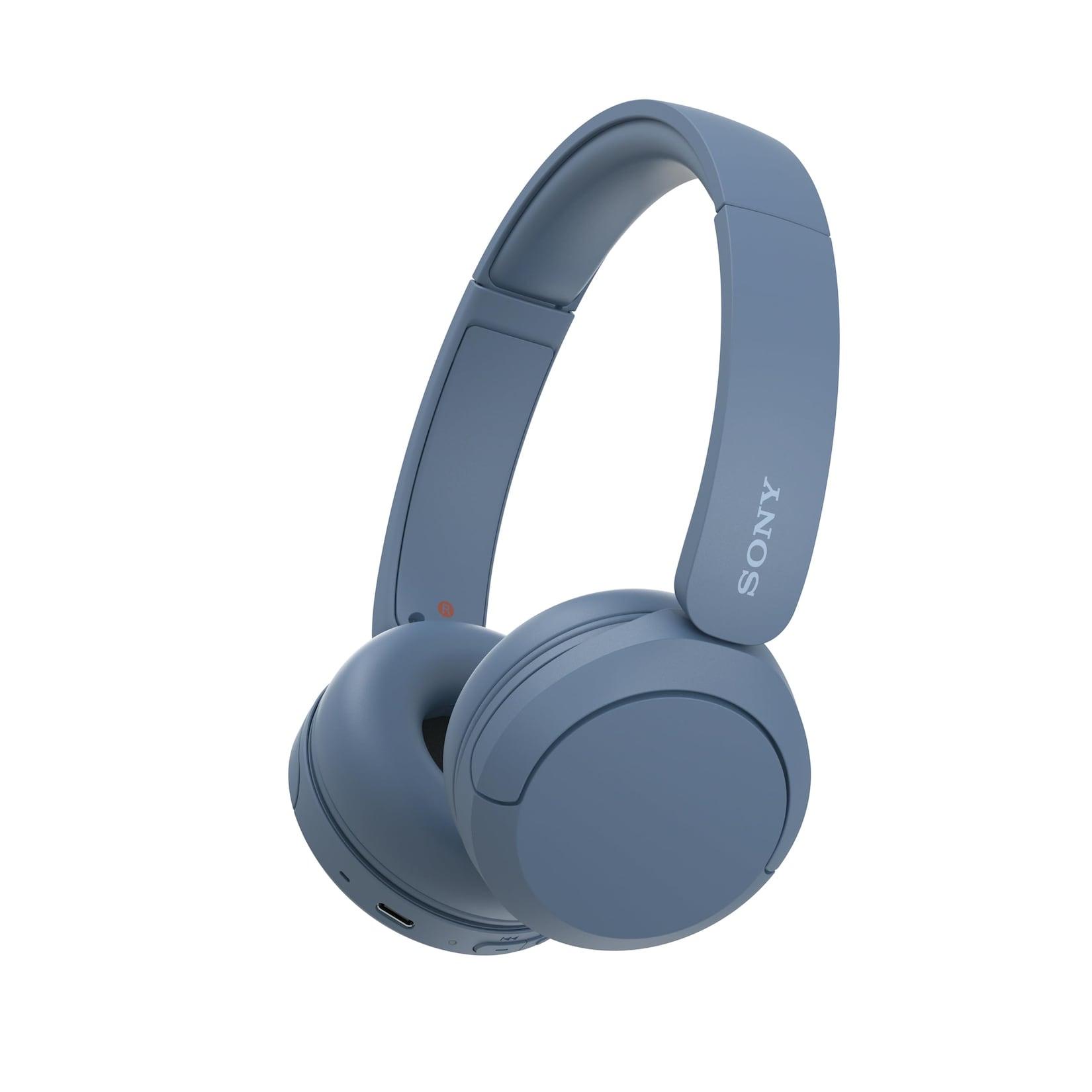 Sony WH-CH520 Blau On-Ear Kopfhörer (Connect App, bis zu 50h Wiedergabezeit, 3 Minuten Schnellladen, Bluetooth, Mikrofon, Mehrfachkopplung)