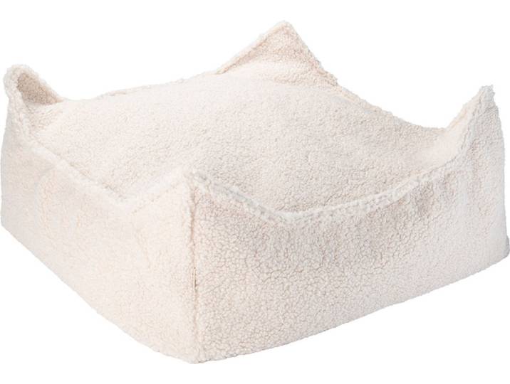 Wigiwama Teddy Square Ottoman / Poef - 80x70x50cm - Cream White