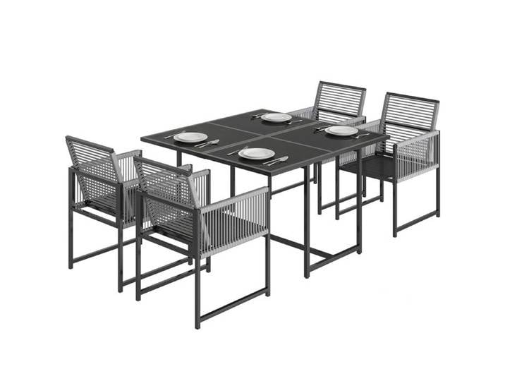 Ensemble de jardin avec table et chaises pour terrasse et jardin