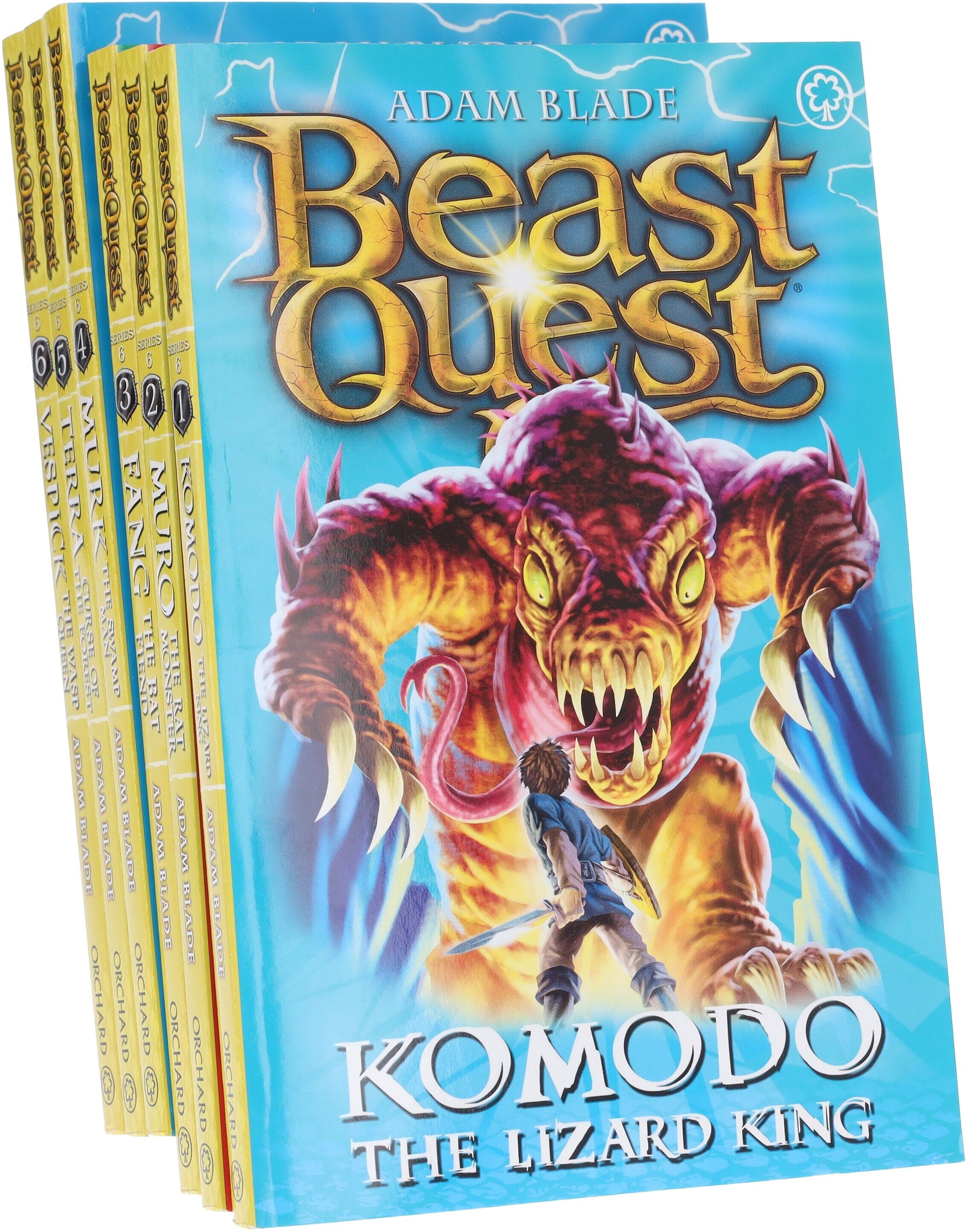 Beast Quest Series 6 by Adam Blade 6 Books Collection Set - Ages 7-9 - Paperback Orchard Books