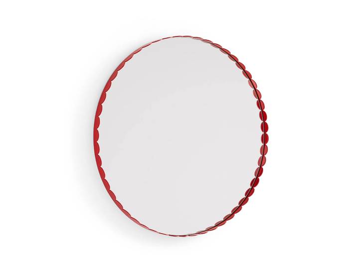 HAY Miroir Arcs Mirror Ø 60 cm Red