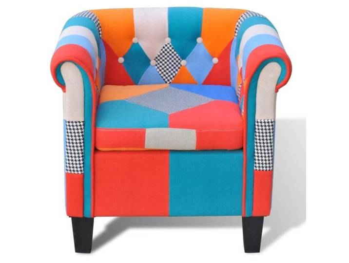 Fauteuil - DILWE - Patchwork - 1 place - Confortable - Design contemporain