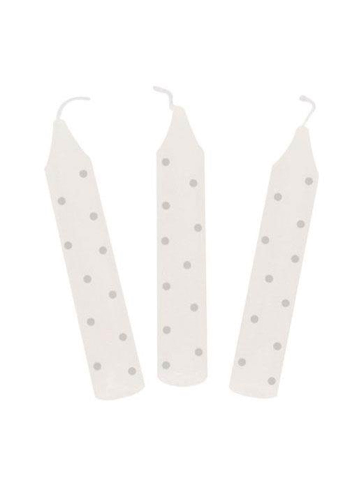 Goki Birthday Candles with Gray Dots 10 pcs.