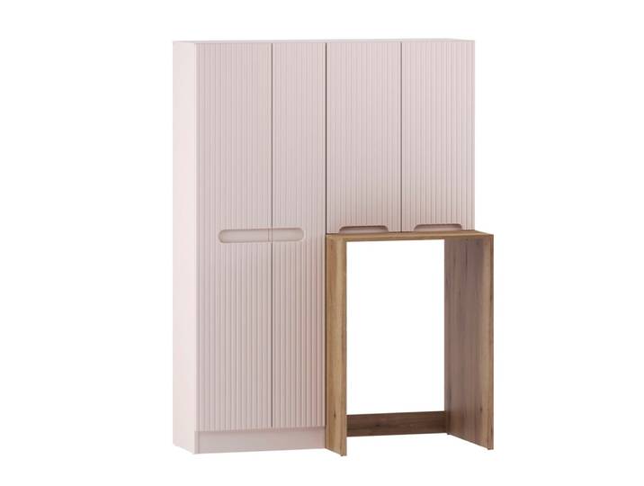 Ensemble buanderie armoires panneaux stratifiés beige