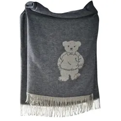 Apelt Plaid   , grau , Baumwollmischgewebe , Maße (cm): B: 150 H: 0,5