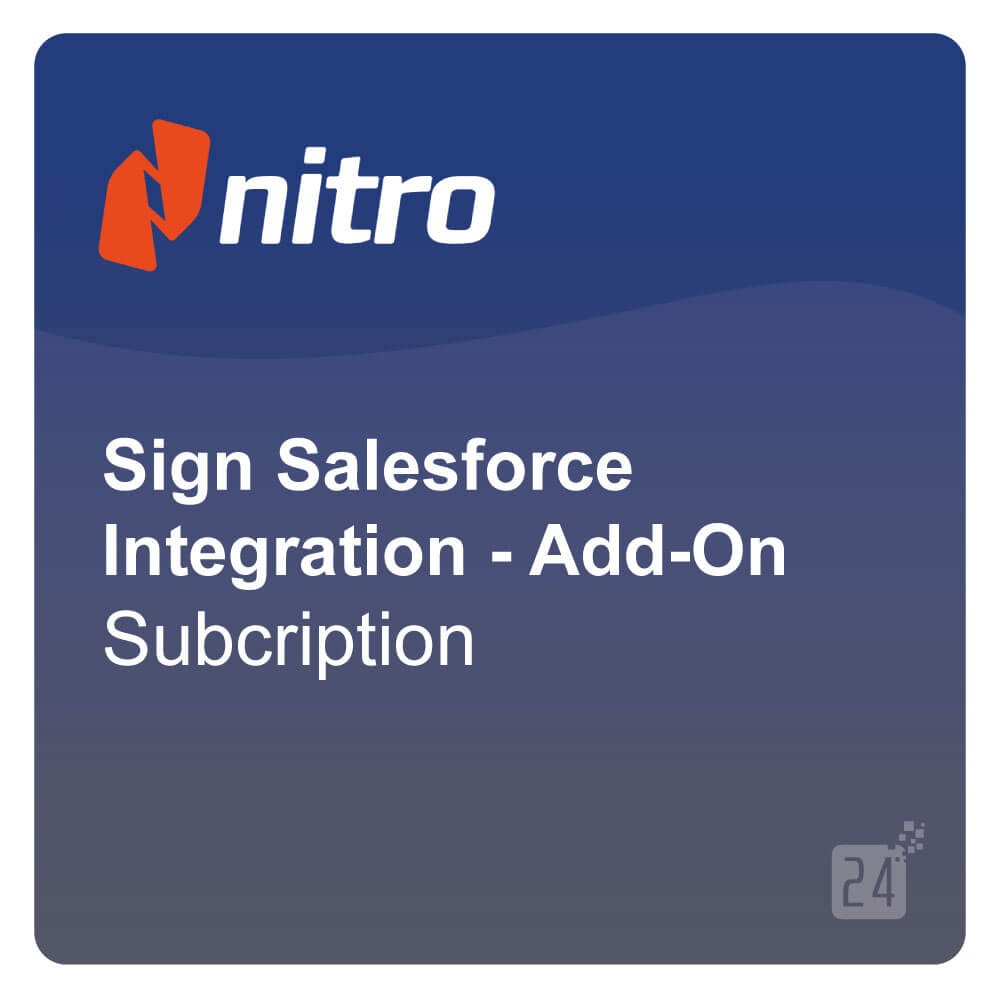 Nitro Sign Salesforce Integration - Add-On 3 Year Subscription per Year ESD Nitro_SFDC
