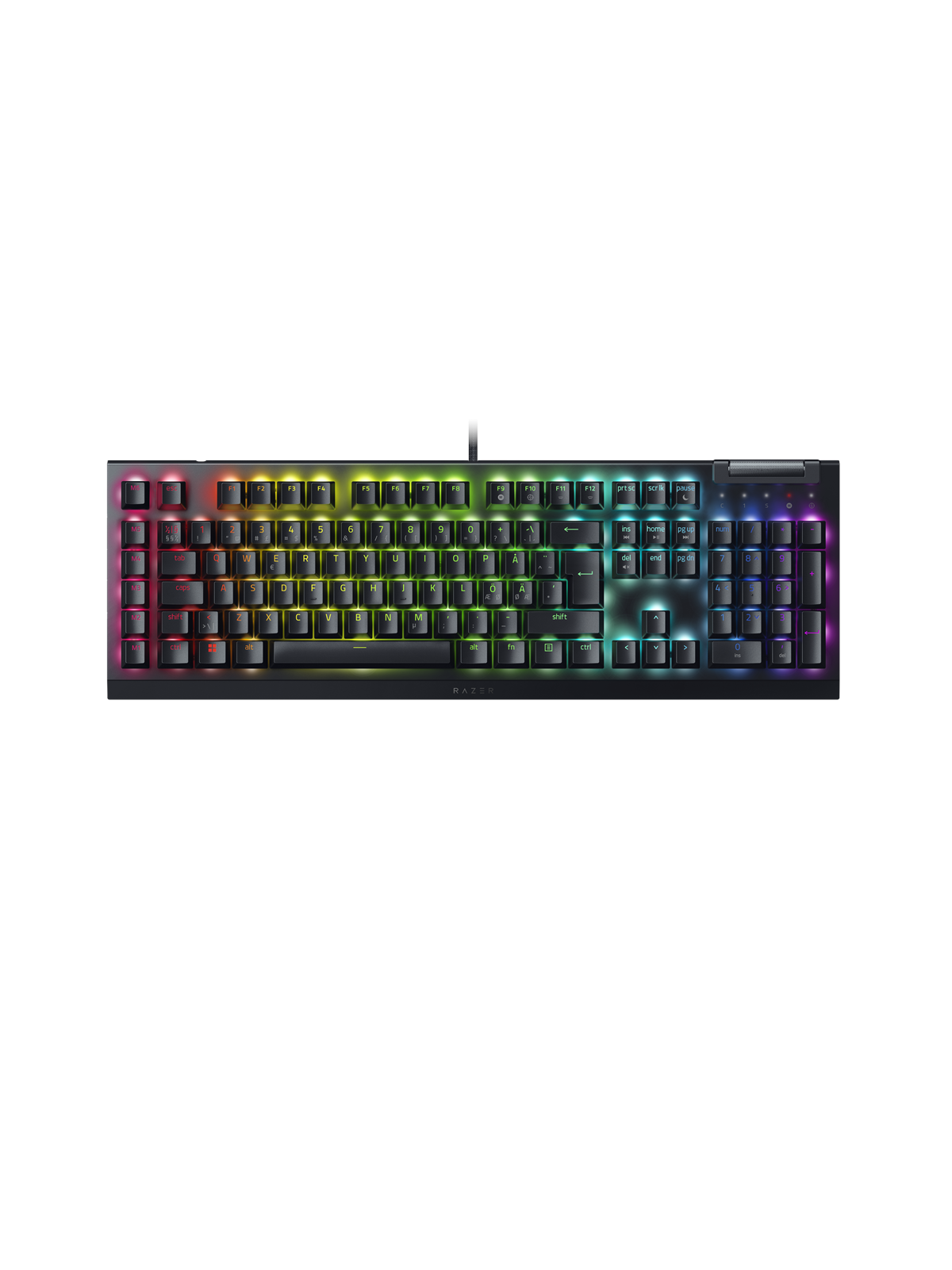 Razer BlackWidow V4 Low-Profile TKL HyperSpeed - Orange Mechanical (Tactile) - Gaming Tastatur (TKL) - 80% - Französisch - Schwarz