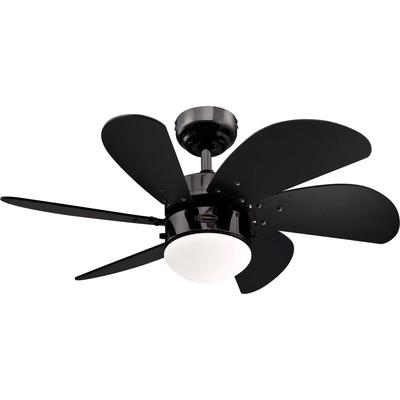 Westinghouse Turbo Swirl Deckenventilator (Ø x H) 76 cm x 38 cm Flügelfarbe: Schwarz Gehäusefarbe (