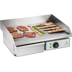Royal Catering Elektro Grillplatte - 55 cm - glatt - 1 x 3.000 W