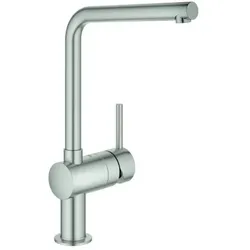 Grohe Minta Spültisch-Einhebelmischer 31375DC0 supersteel, schwenkbarer L-Auslauf