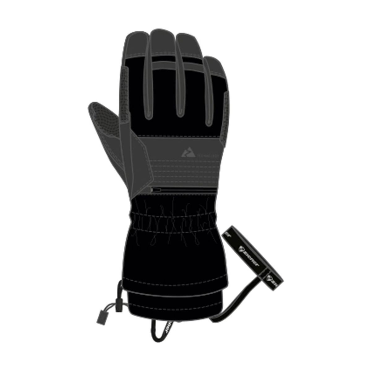 Ziener Cevedale-z AS PR Glove man black (12) S/7,5 117031-12-S/7,5