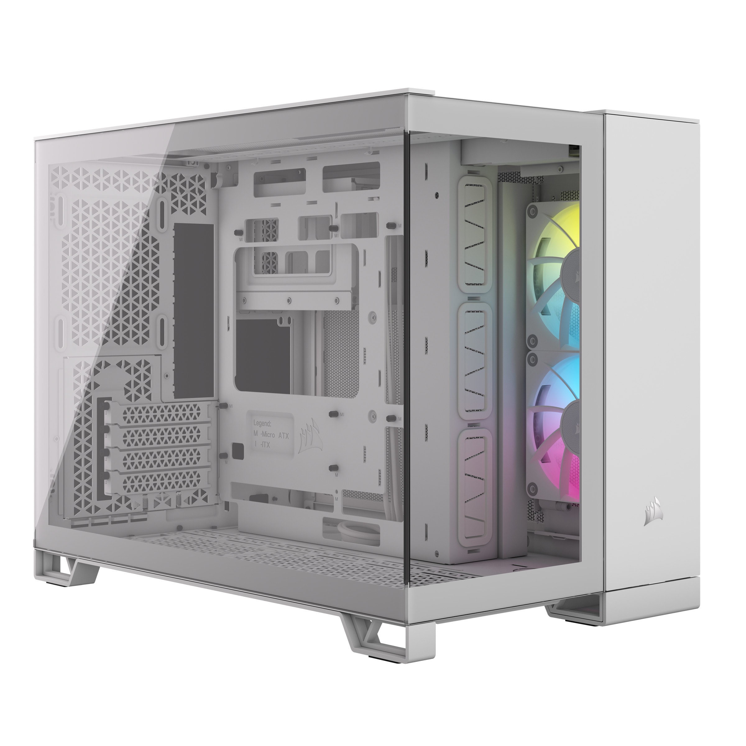 Corsair 2500X Gaming PC Gehäuse Midi-Tower Weiß Seitenfenster