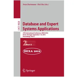 Database and Expert Systems Applications, Fachbücher von Hui Ma, Sven Hartmann