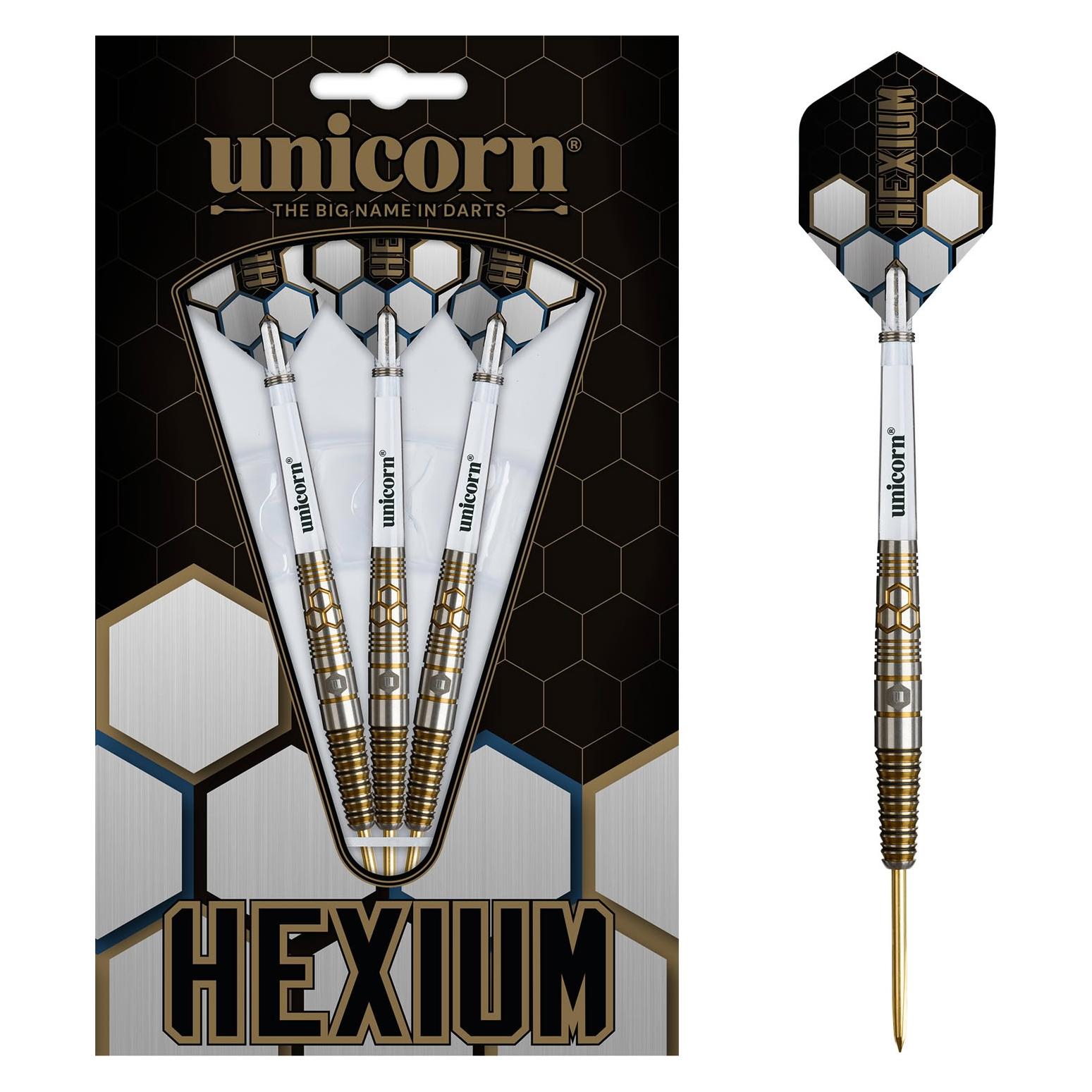 Unicorn Hexium Steel Tip Dart 90% Tungsten - Style 3 24G (24 g) (29845)