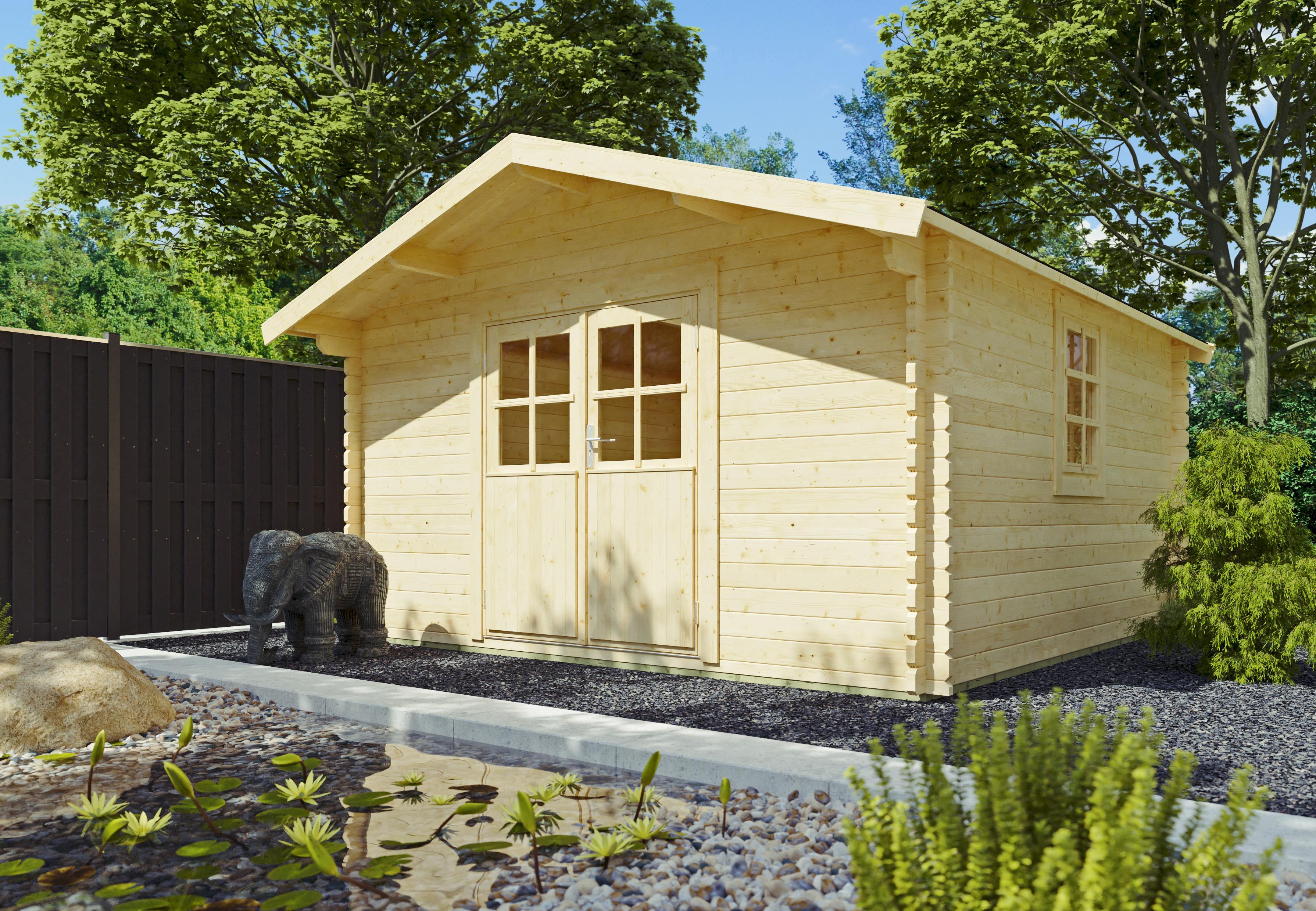 Gartenhaus Springfield IV 3,80x3,80 m - inklusive langlebigem EPDM-Dach