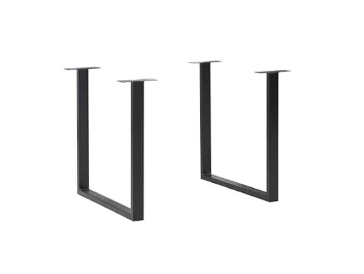 möbelando Tischbein >Tables< in schwarz, Metall - 71x70,3x19,2cm (BxHxT)